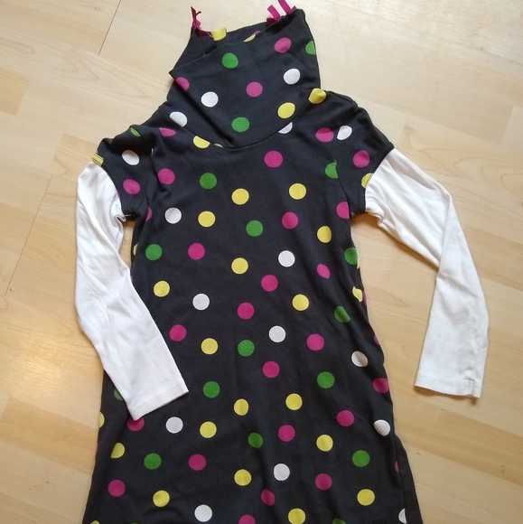 Gymboree Poke-a-dot Turtleneck Dress Sz 8 - Picture 1 of 2